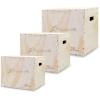 image:imageProsourceFit 3in1 Wood Plyometric Jump Box For Cross Conditioning Agility Vertical Jump Training amp Plyo WorkoutsSmooth Sanded Finish