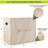 image:imageProsourceFit 3in1 Wood Plyometric Jump Box For Cross Conditioning Agility Vertical Jump Training amp Plyo WorkoutsSmooth Sanded Finish