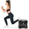 image:imageProsourceFit 3in1 Wood Plyometric Jump Box For Cross Conditioning Agility Vertical Jump Training amp Plyo WorkoutsTextured Grid Surface