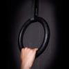 image:imageProsourceFit Fitness Gymnastics Rings with Straps for Total Body Conditioning at HomeBlack  Lexan