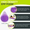 image:imageProsourceFit High Density Foam Rollers 24  inches long Firm Full Body Athletic Massage Tool for Back Stretching Yoga Pilates Post Workout Muscle Recuperation BlackRedPurple