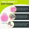 image:imageProsourceFit High Density Foam Rollers 24  inches long Firm Full Body Athletic Massage Tool for Back Stretching Yoga Pilates Post Workout Muscle Recuperation BlackRedPink