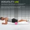 image:imageProsourceFit High Density Foam Rollers 24  inches long Firm Full Body Athletic Massage Tool for Back Stretching Yoga Pilates Post Workout Muscle Recuperation BlackRedPink