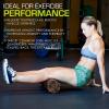 image:imageProsourceFit High Density Foam Rollers 24  inches long Firm Full Body Athletic Massage Tool for Back Stretching Yoga Pilates Post Workout Muscle Recuperation BlackRedBlackOrange