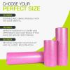 image:imageProsourceFit High Density Foam Rollers 24  inches long Firm Full Body Athletic Massage Tool for Back Stretching Yoga Pilates Post Workout Muscle Recuperation BlackRedPink
