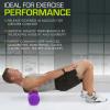 image:imageProsourceFit High Density Foam Rollers 24  inches long Firm Full Body Athletic Massage Tool for Back Stretching Yoga Pilates Post Workout Muscle Recuperation BlackRedPurple