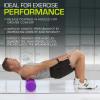 image:imageProsourceFit High Density Foam Rollers 24  inches long Firm Full Body Athletic Massage Tool for Back Stretching Yoga Pilates Post Workout Muscle Recuperation BlackRedPurple