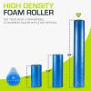 image:imageProsourceFit High Density Foam Rollers 24  inches long Firm Full Body Athletic Massage Tool for Back Stretching Yoga Pilates Post Workout Muscle Recuperation BlackRedBlue