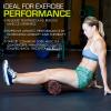 image:imageProsourceFit High Density Foam Rollers 24  inches long Firm Full Body Athletic Massage Tool for Back Stretching Yoga Pilates Post Workout Muscle Recuperation BlackRedBlackRed