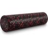image:imageProsourceFit High Density Foam Rollers 24  inches long Firm Full Body Athletic Massage Tool for Back Stretching Yoga Pilates Post Workout Muscle Recuperation BlackRedBlackRed