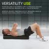 image:imageProsourceFit High Density Foam Rollers 24  inches long Firm Full Body Athletic Massage Tool for Back Stretching Yoga Pilates Post Workout Muscle Recuperation BlackRedBlack