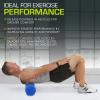 image:imageProsourceFit High Density Foam Rollers 24  inches long Firm Full Body Athletic Massage Tool for Back Stretching Yoga Pilates Post Workout Muscle Recuperation BlackRedBlue