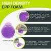 image:imageProsourceFit High Density Foam Rollers 24  inches long Firm Full Body Athletic Massage Tool for Back Stretching Yoga Pilates Post Workout Muscle Recuperation BlackRedPurple