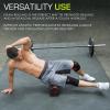 image:imageProsourceFit High Density Foam Rollers 24  inches long Firm Full Body Athletic Massage Tool for Back Stretching Yoga Pilates Post Workout Muscle Recuperation BlackRedBlackRed