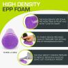 image:imageProsourceFit High Density Foam Rollers 24  inches long Firm Full Body Athletic Massage Tool for Back Stretching Yoga Pilates Post Workout Muscle Recuperation BlackRedPurple