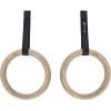 image:imageProsourceFit Fitness Gymnastics Rings with Straps for Total Body Conditioning at HomeBeige  Wood