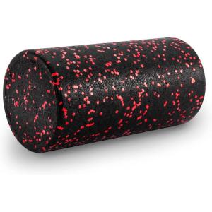 image:imageProsourceFit High Density Foam Rollers 24  inches long Firm Full Body Athletic Massage Tool for Back Stretching Yoga Pilates Post Workout Muscle Recuperation BlackRedBlackRed