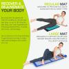 image:imageProsourceFit Acupressure Mat and Pillow Set for BackNeck Pain Relief and Muscle RelaxationBlackAqua