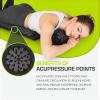 image:imageProsourceFit Acupressure Mat and Pillow Set for BackNeck Pain Relief and Muscle RelaxationBlackBlack