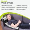 image:imageProsourceFit Acupressure Mat and Pillow Set for BackNeck Pain Relief and Muscle RelaxationBlackWhite
