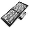 image:imageProsourceFit Acupressure Mat and Pillow Set for BackNeck Pain Relief and Muscle RelaxationBlackWhite