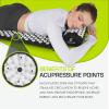 image:imageProsourceFit Acupressure Mat and Pillow Set for BackNeck Pain Relief and Muscle RelaxationBlackWhite