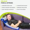 image:imageProsourceFit Acupressure Mat and Pillow Set for BackNeck Pain Relief and Muscle RelaxationBlueWhite
