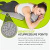 image:imageProsourceFit Acupressure Mat and Pillow Set for BackNeck Pain Relief and Muscle RelaxationGreyGrey