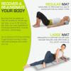 image:imageProsourceFit Acupressure Mat and Pillow Set for BackNeck Pain Relief and Muscle RelaxationGreyWhite