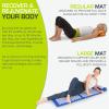 image:imageProsourceFit Acupressure Mat and Pillow Set for BackNeck Pain Relief and Muscle RelaxationOrangeWhite