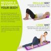 image:imageProsourceFit Acupressure Mat and Pillow Set for BackNeck Pain Relief and Muscle RelaxationPurpuleWhite