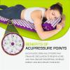 image:imageProsourceFit Acupressure Mat and Pillow Set for BackNeck Pain Relief and Muscle RelaxationPurpuleWhite