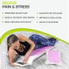 image:imageProsourceFit Ki Acupressure Mat and Pillow Set with 100 Natural Linen for BackNeck Pain Relief and Muscle RelaxationNatural Purpule
