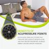 image:imageProsourceFit Ki Acupressure Mat and Pillow Set with 100 Natural Linen for BackNeck Pain Relief and Muscle RelaxationOnyx Gold