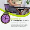 image:imageProsourceFit Ki Acupressure Mat and Pillow Set with 100 Natural Linen for BackNeck Pain Relief and Muscle RelaxationRoyal Lilac