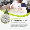 image:imageProsourceFit Ki Acupressure Mat and Pillow Set with 100 Natural Linen for BackNeck Pain Relief and Muscle RelaxationSand Dunes