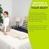 image:imageProsourceFit Ki Acupressure Mat and Pillow Set with 100 Natural Linen for BackNeck Pain Relief and Muscle RelaxationSand Dunes
