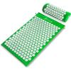 image:imageProsourceFit Acupressure Mat and Pillow Set for BackNeck Pain Relief and Muscle RelaxationGreenWhite