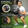 image:imageProSource Soft Medicine Balls for CrossFit Wall Ball and Full Body Dynamic Exercises ColorCoded Weights 6 8 10 14 20 25 lbBlack 20 LB