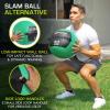 image:imageProSource Soft Medicine Balls for CrossFit Wall Ball and Full Body Dynamic Exercises ColorCoded Weights 6 8 10 14 20 25 lbGreen 10 LB