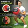 image:imageProSource Soft Medicine Balls for CrossFit Wall Ball and Full Body Dynamic Exercises ColorCoded Weights 6 8 10 14 20 25 lbRed 6 LB