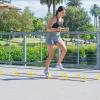 image:imageProsourceFit Raised Speed amp Agility Ladder with 6 Collapsible Hurdles for Footwork Football amp Soccer Elevated Training Workout Equipment