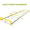 image:imageProsourceFit Raised Speed amp Agility Ladder with 6 Collapsible Hurdles for Footwork Football amp Soccer Elevated Training Workout Equipment