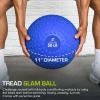image:imageProsourceFit Slam Medicine Balls 5 10 15 20 25 30 50lbs Smooth and Tread Textured Grip Dead Weight Balls for Strength and Conditioning Exercises Cardio and Core WorkoutsBlue