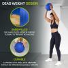 image:imageProsourceFit Slam Medicine Balls 5 10 15 20 25 30 50lbs Smooth and Tread Textured Grip Dead Weight Balls for Strength and Conditioning Exercises Cardio and Core WorkoutsBlue
