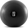 image:imageProsourceFit Slam Medicine Balls 5 10 15 20 25 30 50lbs Smooth and Tread Textured Grip Dead Weight Balls for Strength and Conditioning Exercises Cardio and Core WorkoutsClassic  Black