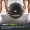 image:imageProsourceFit Slam Medicine Balls 5 10 15 20 25 30 50lbs Smooth and Tread Textured Grip Dead Weight Balls for Strength and Conditioning Exercises Cardio and Core WorkoutsClassic  Black