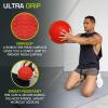 image:imageProsourceFit Slam Medicine Balls 5 10 15 20 25 30 50lbs Smooth and Tread Textured Grip Dead Weight Balls for Strength and Conditioning Exercises Cardio and Core WorkoutsRed