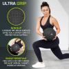 image:imageProsourceFit Slam Medicine Balls 5 10 15 20 25 30 50lbs Smooth and Tread Textured Grip Dead Weight Balls for Strength and Conditioning Exercises Cardio and Core WorkoutsTread  Black