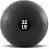 image:imageProsourceFit Slam Medicine Balls 5 10 15 20 25 30 50lbs Smooth and Tread Textured Grip Dead Weight Balls for Strength and Conditioning Exercises Cardio and Core WorkoutsClassic  Black